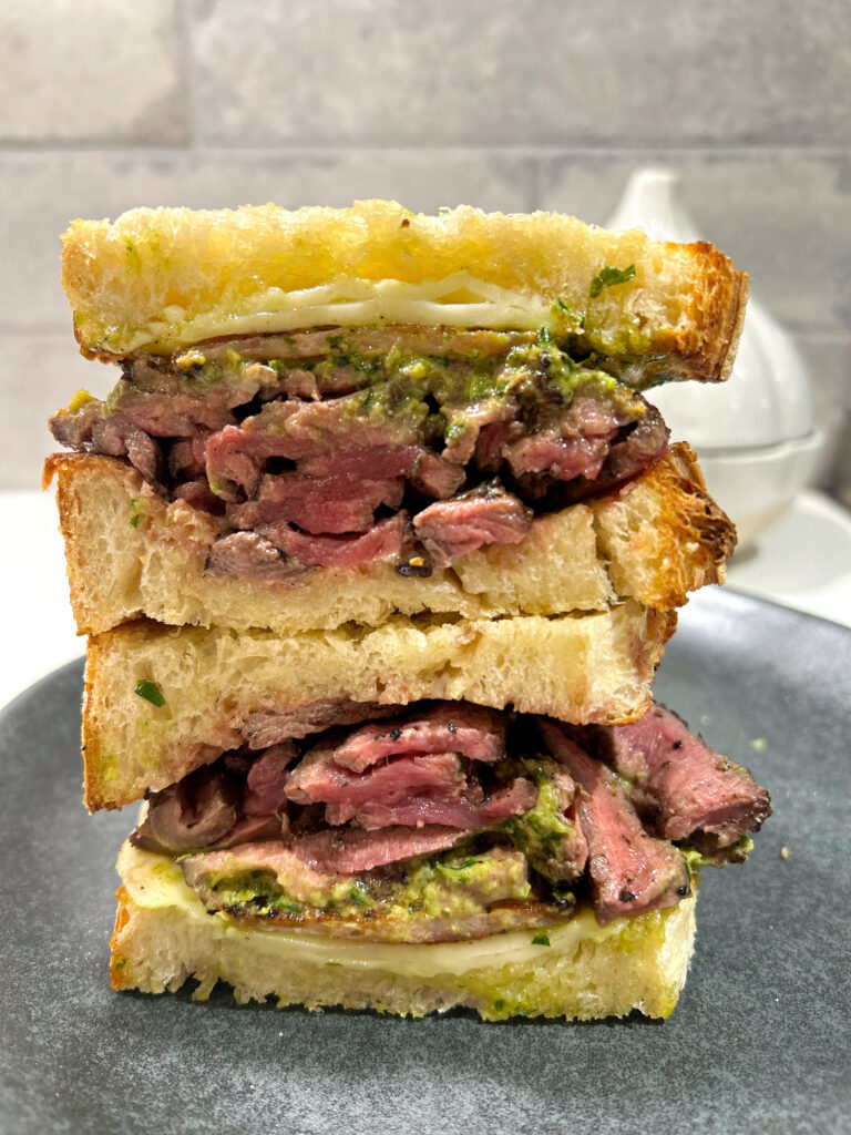 20 Minute Chimichurri Steak Sandwich