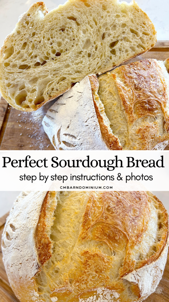 fresh baked bread on a wood board