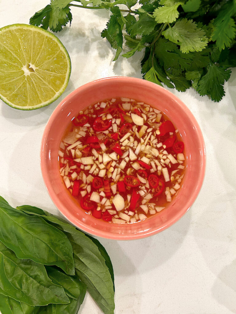 fish sauce with fresh chili and garlic