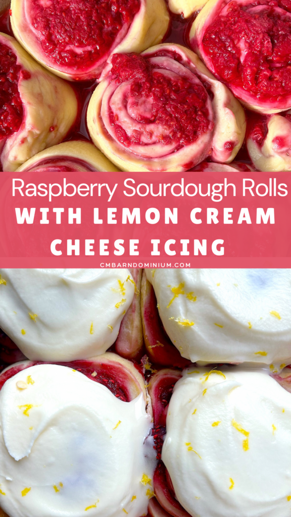 raspberry sweet rolls with cream cheese icing 