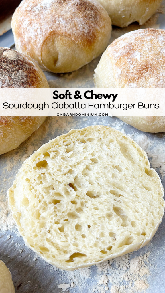 sourdough buns on a baking sheet