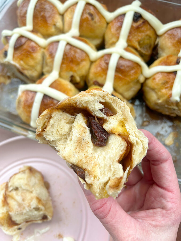 How To make Cinnamon Swirl Sourdough Hot Cross Buns