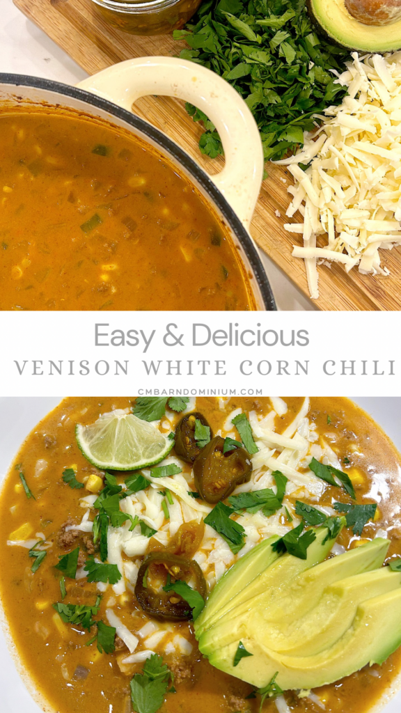 chili with avocado and cheese on top