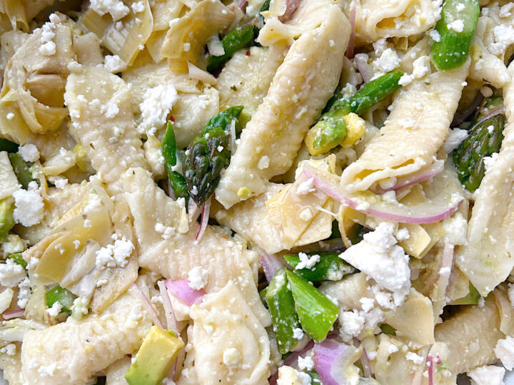 Fresh lemon Asparagus Sourdough Pasta Salad - cm barndominium