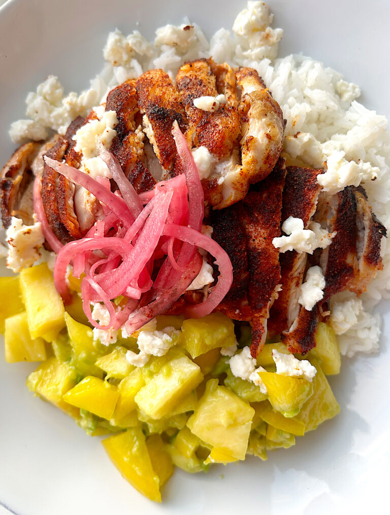 Blackened Chicken Bowls with Pineapple Salsa