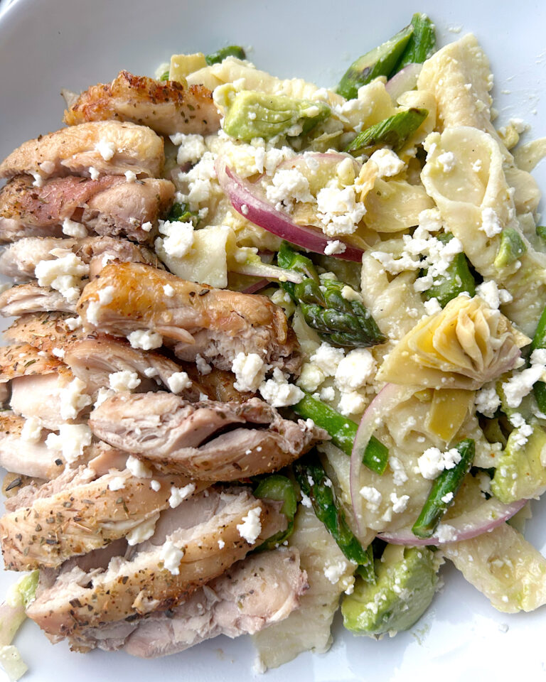 Fresh lemon Asparagus Sourdough Pasta Salad
