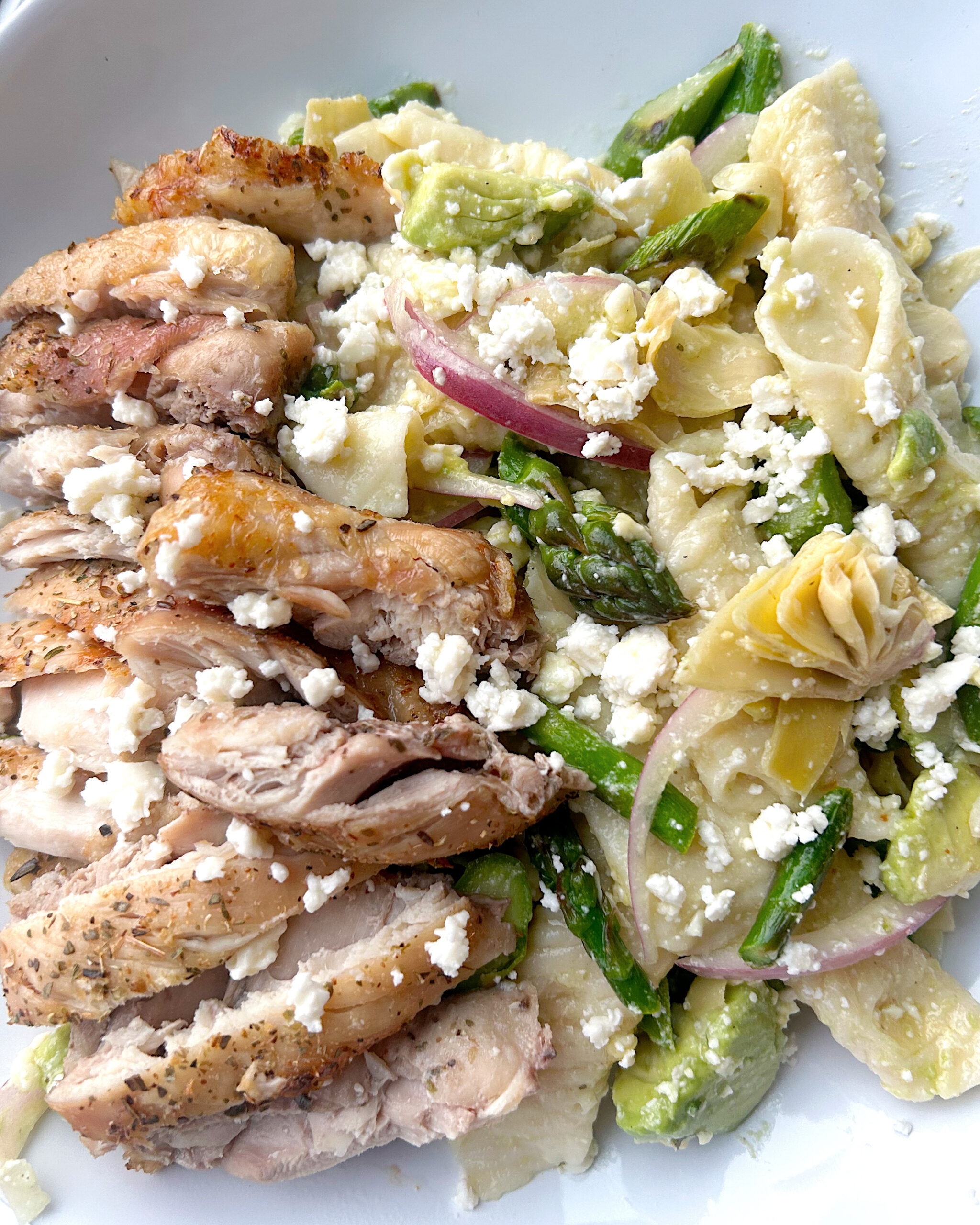 Fresh lemon Asparagus Sourdough Pasta Salad - cm barndominium