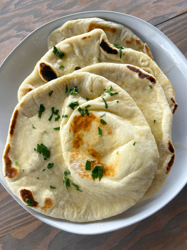 The Best Sourdough Naan Bread