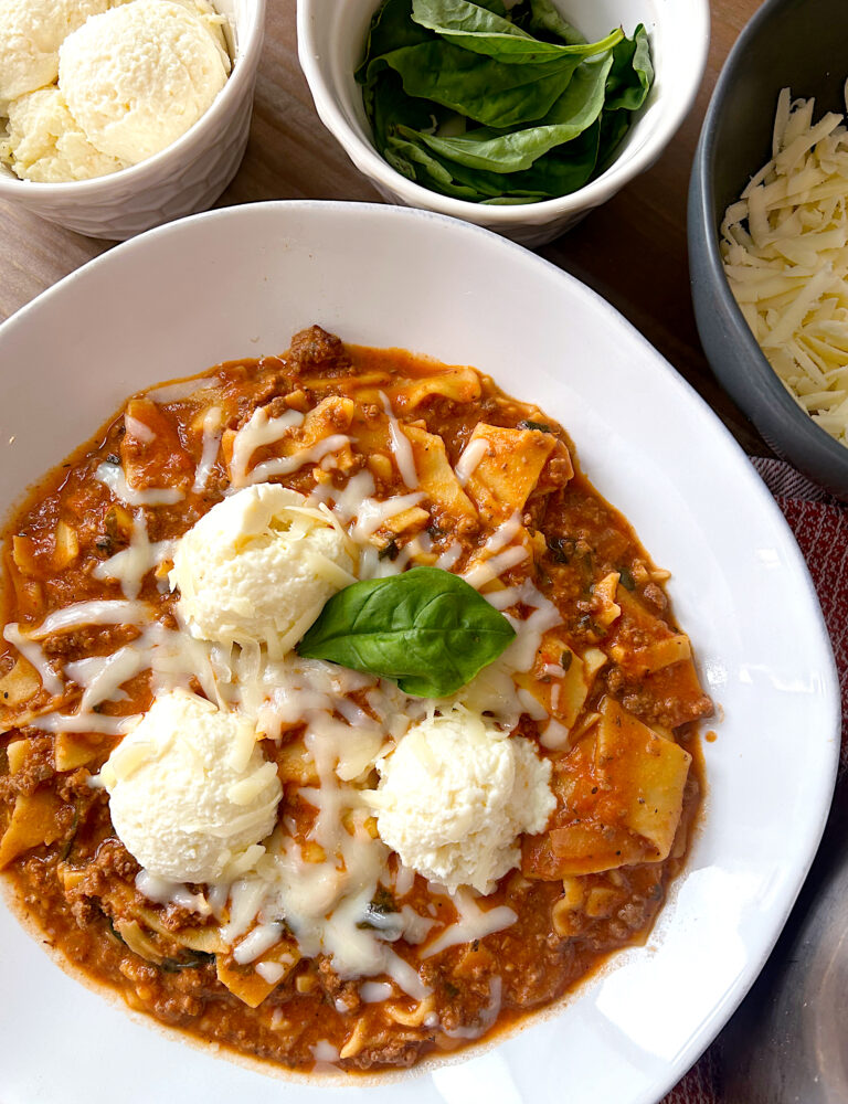 Best Ever Venison Lasagna Soup