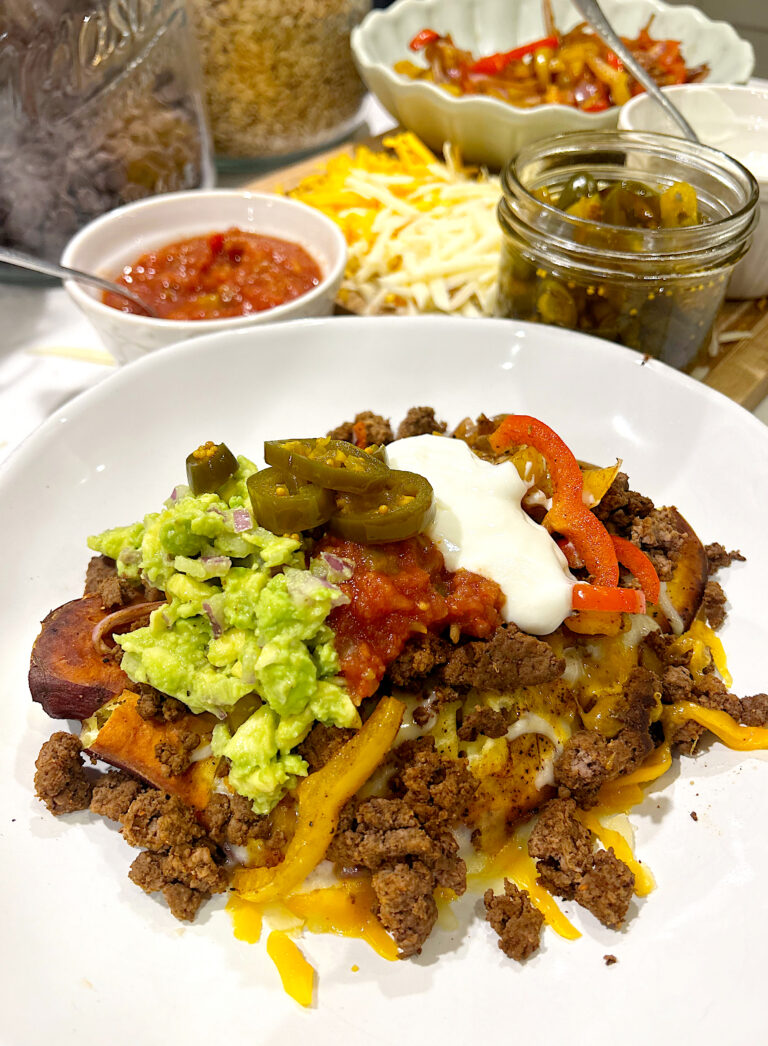 Quick & Healthy Loaded Venison Sweet Potatoes