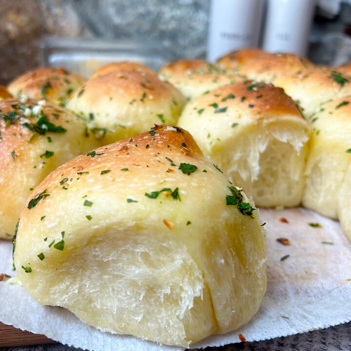 fluffy sourdough dinner rolls
