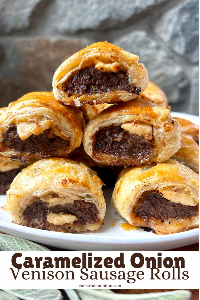 a plate full of mini sausage rolls