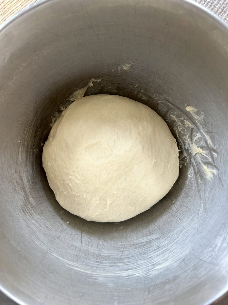 a bowl of bread dough