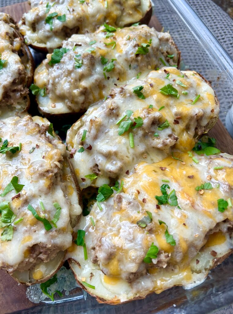 cheesy stuffed potatoes
