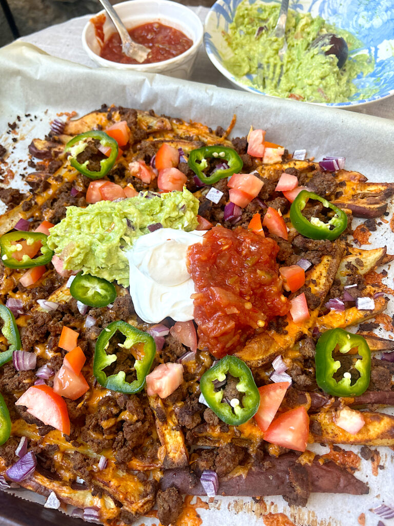 Loaded Venison Potato Nachos