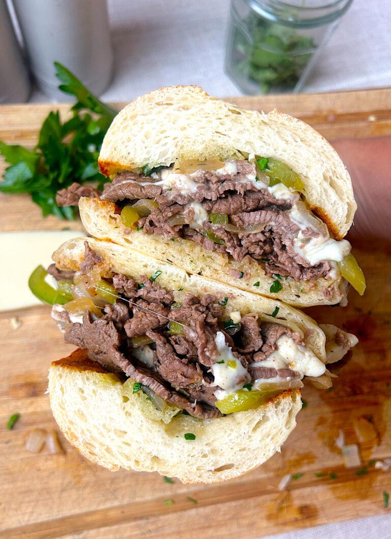 Easy and Delicious Venison Philly Cheesesteak Sandwich