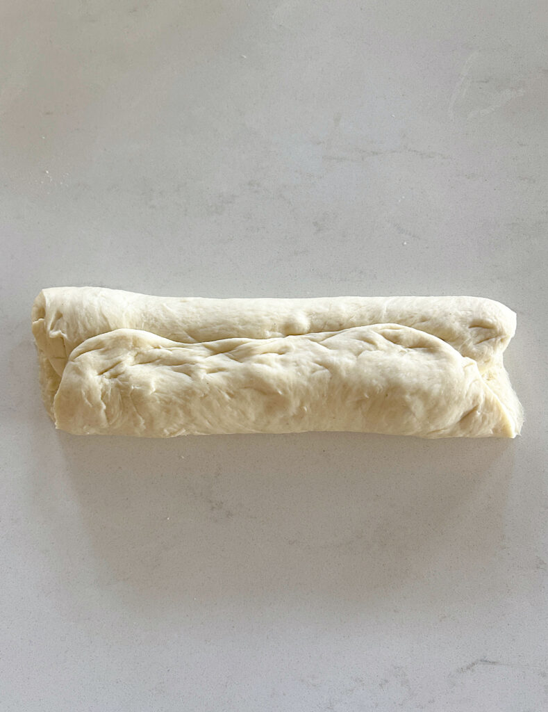 a log of sourdough bread dough