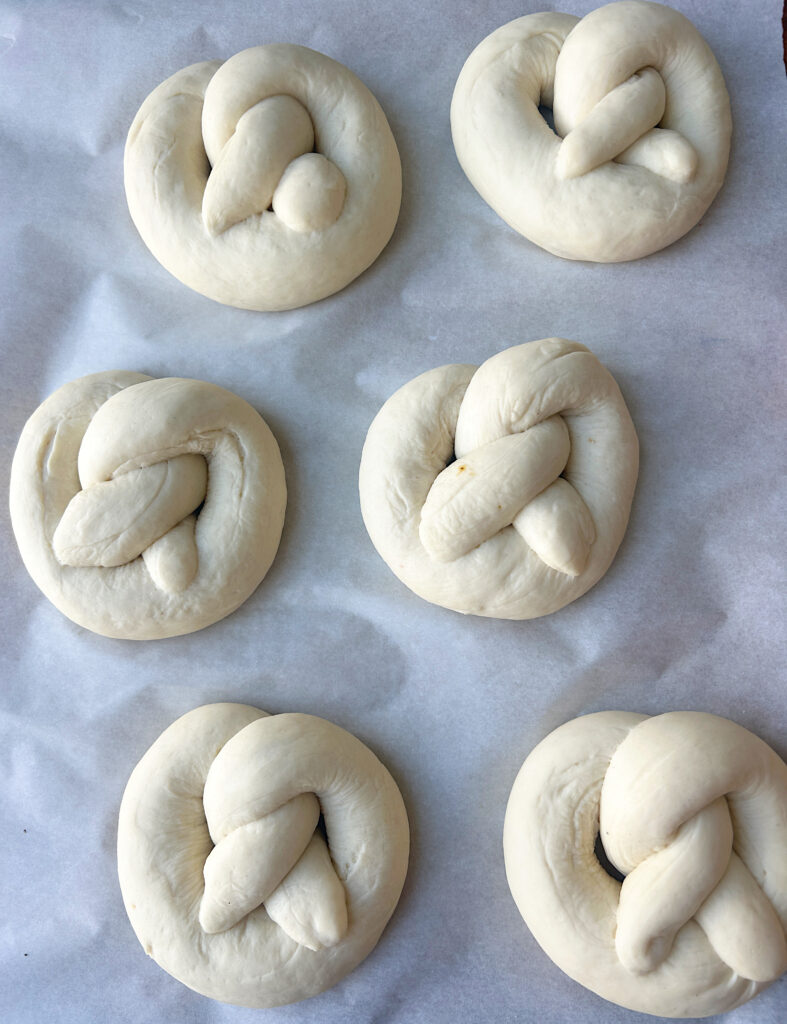  baking sheet of rise unbaked soft pretzels