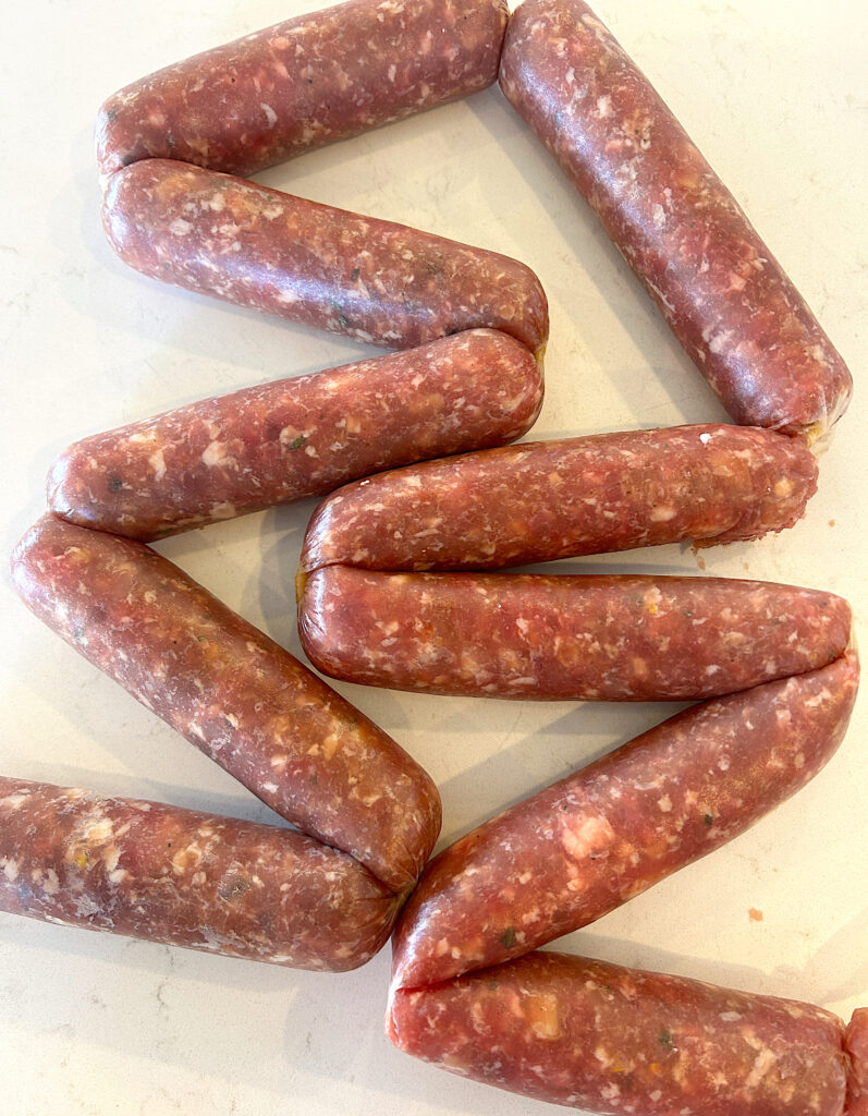 wild turkey sausage links uncooked