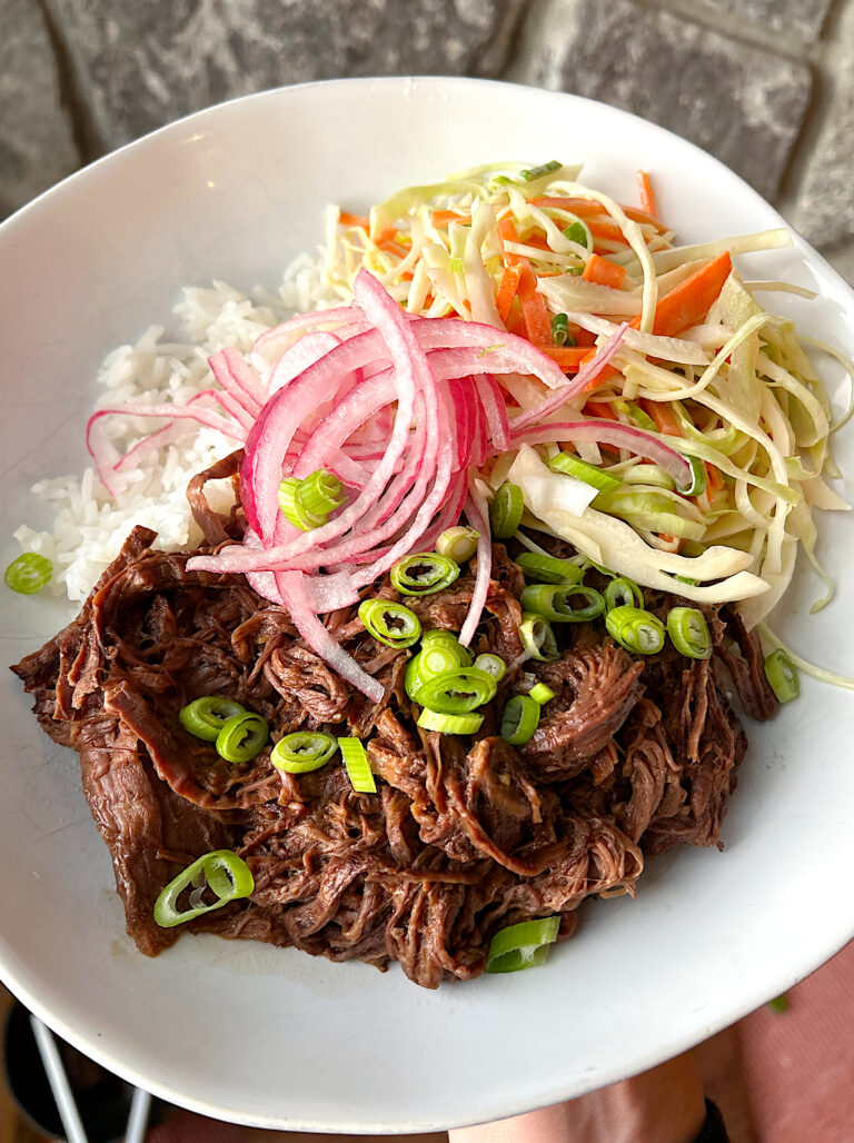 Slow Braised Sesame Ginger Venison Roast