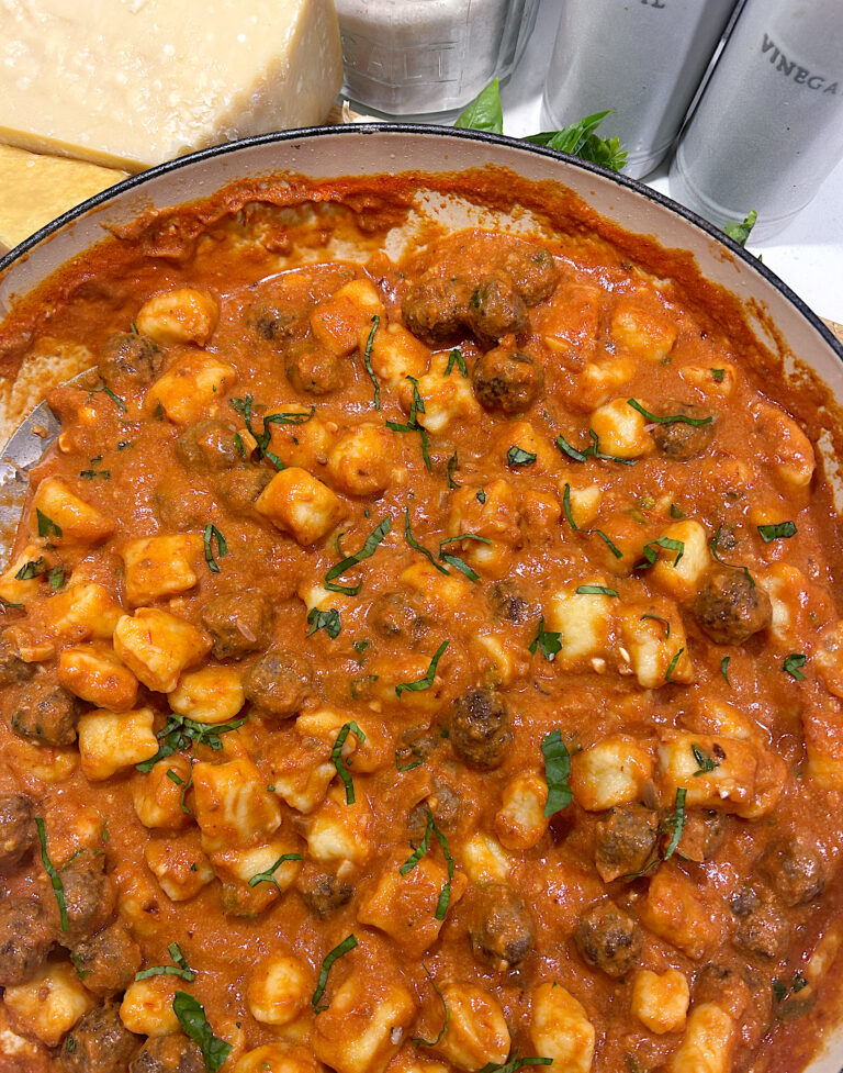 Mini Venison Meatballs and Gnocchi